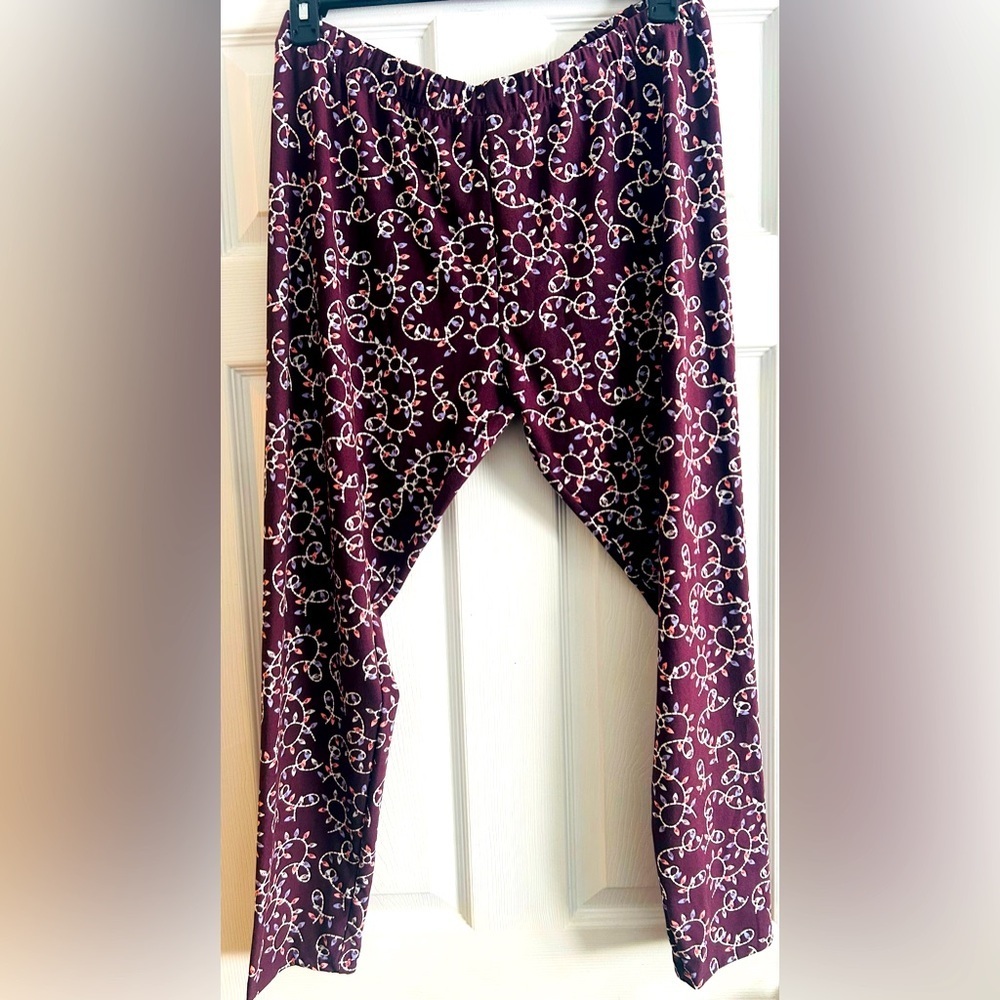 Christmas Lights Holiday Women's Leggings, super soft, XL